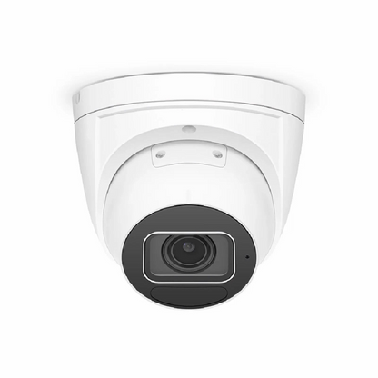 FyberOptix IPC305-2M-T, Full HD 2MP IR Turret Network Camera with Built-in Mic, 131ft Night Vision, Smart Behavior Detection, IP67 & IK10 PoE Network Camera with Varifocal 2.7-13.5mm Lens