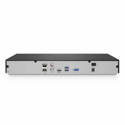 FyberOptix NVR102-16C, 16-Channel 1.5U 4K  H.265+ Decoding Format, Up to 2x8TB Hard Drive (Not Included), Live View/Playback Network Video Recorder