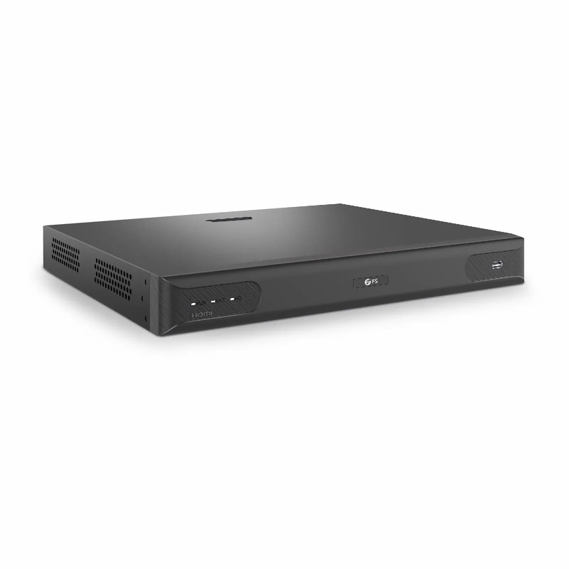 FyberOptix NVR102-8C-8P, 8-Channel 8-Port PoE Network Video Recorder, Record 8CH 4K@30fps, Live View/Playback 2CH 4K@30fps, Supports up to 2x10TB Hard Drive (Not Included)
