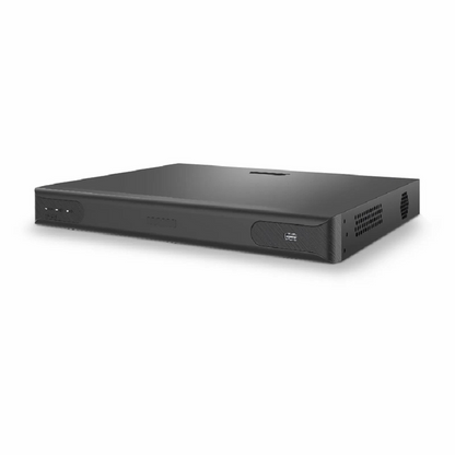 FyberOptix NVR102-8C-8P, 8-Channel 8-Port PoE Network Video Recorder, Record 8CH 4K@30fps, Live View/Playback 2CH 4K@30fps, Supports up to 2x10TB Hard Drive (Not Included)