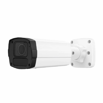 FyberOptix IPC305-2M-B Bullet Camera, with 2.7 ~ 13.5mm Varifocal Lens, 2MP MP Resolution, Built-in Mic, 164ft Night Vision, Smart Intrusion Prevention, IP67 & IK10 PoE Network Camera