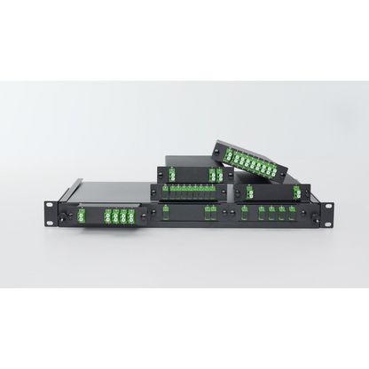 FyberOptix 1 x 2 PLC Fiber Splitter, Standard LGX Cassette, LC/APC, Singlemode