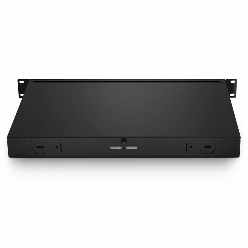 FyberOptix FHDA High Density 1U Rack Mount Enclosure Unloaded, Tool-less Removable Top Cover, Holds up to 4 x FHDA Cassettes, Panels, or Splice Trays, 144 Fibers (LC)