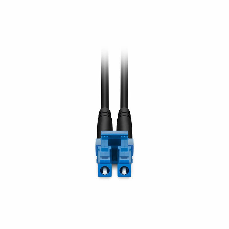FyberOptix 5m (16ft) Industrial Armored Fiber Patch Cable, LC UPC to LC UPC, Duplex, 2 Fibers, Single Mode (OS2), TPU