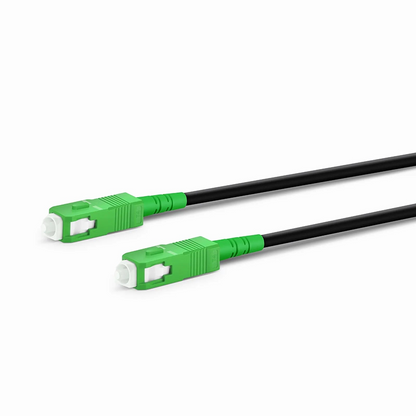 FyberOptix 20m (66ft) Industrial Armored Fiber Patch Cable, SC APC to SC APC, Simplex, 1 Fiber, Single Mode (OS2), TPU