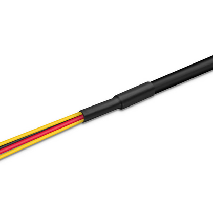 FyberOptix 300m (984ft) Hybrid Fiber and Power Cable, Indoor, Plenum (OFNP), Single Mode (OS2), 2 Fibers, Tight-Buffered, LC UPC Simplex to LC UPC Simplex, 2 Conductors 17AWG