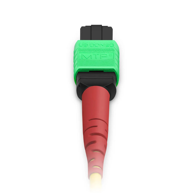 FyberOptix 2m (7ft) MTP® Jumper, MTP®-24 APC (Female) to MTP®-24 APC (Female), 24 Fibers, Single Mode (OS2), Plenum (OFNP), 0.35dB Max, Type A, Yellow
