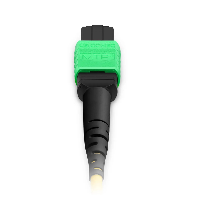 FyberOptix 5m (16ft) MTP® Jumper, MTP®-12 APC (Female) to MTP®-12 APC (Female), 12 Fibers, Single Mode (OS2), Plenum (OFNP), 0.35dB Max, Type A, Yellow
