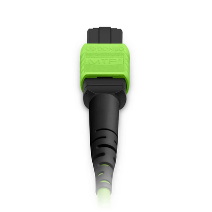 FyberOptix 1m (3ft) MTP® Jumper, MTP®-12 UPC (Female) to MTP®-12 UPC (Female), 12 Fibers, Multimode (OM5), Plenum (OFNP), 0.35dB Max, Type B, Lime Green