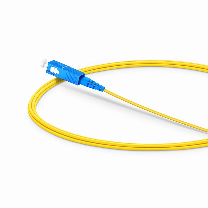 FyberOptix 2m (7ft) Fiber Patch Cable, 1 Fiber, LC UPC Simplex to SC UPC Simplex, Single Mode (OS2), Riser (OFNR), 1.2mm, Tight-Buffered, Yellow