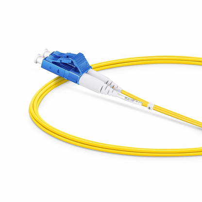 FyberOptix 2m (7ft) Fiber Patch Cable, 2 Fibers, LC UPC Duplex to SC UPC Duplex, Single Mode (OS2), Riser (OFNR), 1.2mm, Tight-Buffered, Yellow