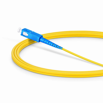 FyberOptix 2m (7ft) Fiber Patch Cable, 1 Fiber, SC UPC Simplex to SC APC Simplex, Single Mode (OS2), Riser (OFNR), 2.0mm, Tight-Buffered, Yellow