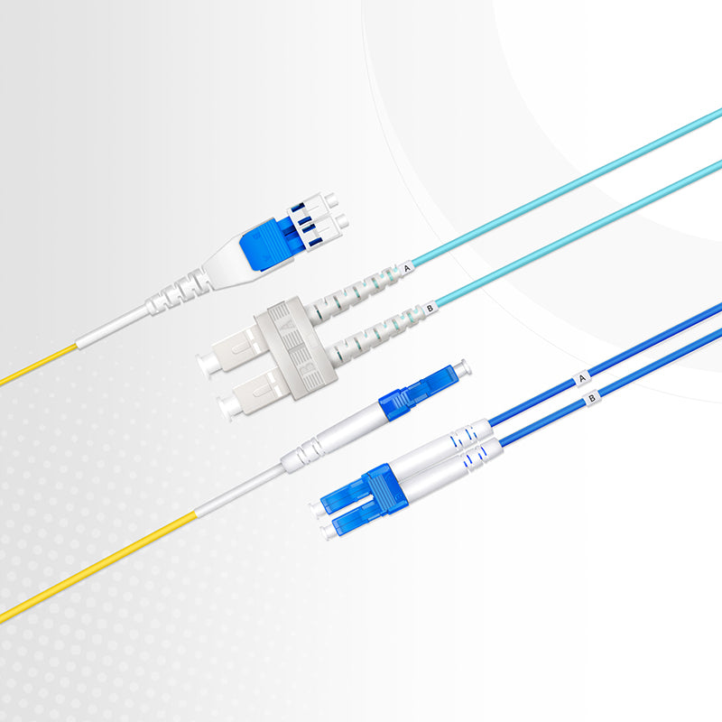 FyberOptix 20m (66ft) Fiber Patch Cable, 2 Fibers, LC UPC Duplex to LC UPC Duplex Flat Clip with Push-Pull Boot Uniboot, Single Mode (OS2), Riser (OFNR), 2.0mm, Yellow