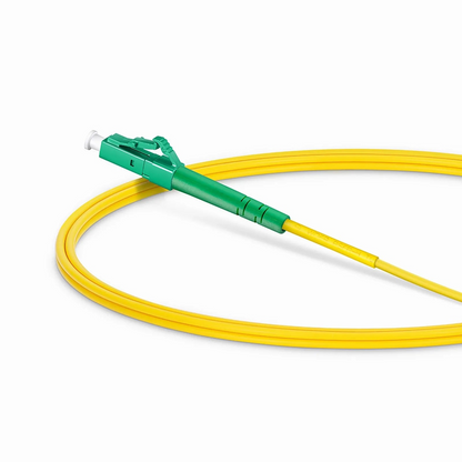 FyberOptix 1m (3ft) Fiber Patch Cable, 1 Fiber, LC APC Simplex to LC APC Simplex, Single Mode (OS2), Riser (OFNR), 2.0mm, Tight-Buffered, Yellow, 10 Pcs/Pack