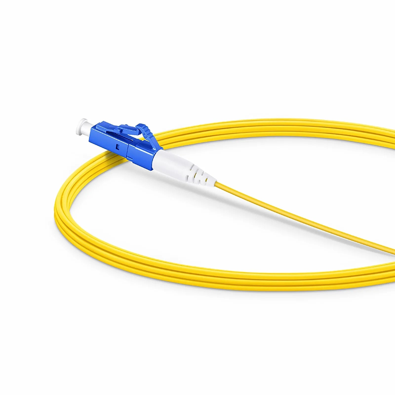 FyberOptix 3m (10ft) Fiber Patch Cable, 1 Fiber, LC UPC Simplex to LC UPC Simplex, Single Mode (OS2), Riser (OFNR), 1.2mm, Tight-Buffered, Yellow
