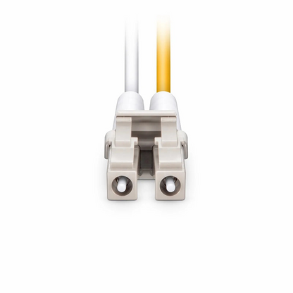 FyberOptix 5m (16ft) Fiber Patch Cable, 2 Fibers, LC UPC Duplex to LC UPC Duplex, Multimode (OM3), Riser (OFNR), 2.0mm, Tight-Buffered, Aqua