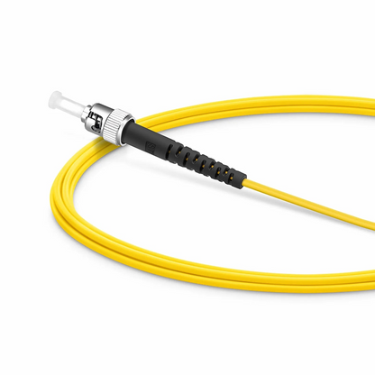 FyberOptix 2m (7ft) Fiber Patch Cable, 1 Fiber, SC UPC Simplex to ST UPC Simplex, Single Mode (OS2), Riser (OFNR), 1.6mm, Tight-Buffered, Yellow