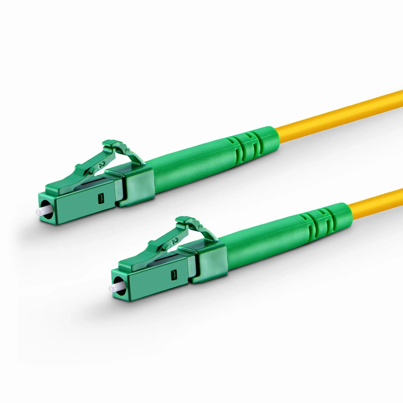 FyberOptix 1m (3ft) Fiber Patch Cable, 1 Fiber, LC APC Simplex to LC APC Simplex, Single Mode (OS2), Riser (OFNR), 2.0mm, Tight-Buffered, Yellow, 10 Pcs/Pack