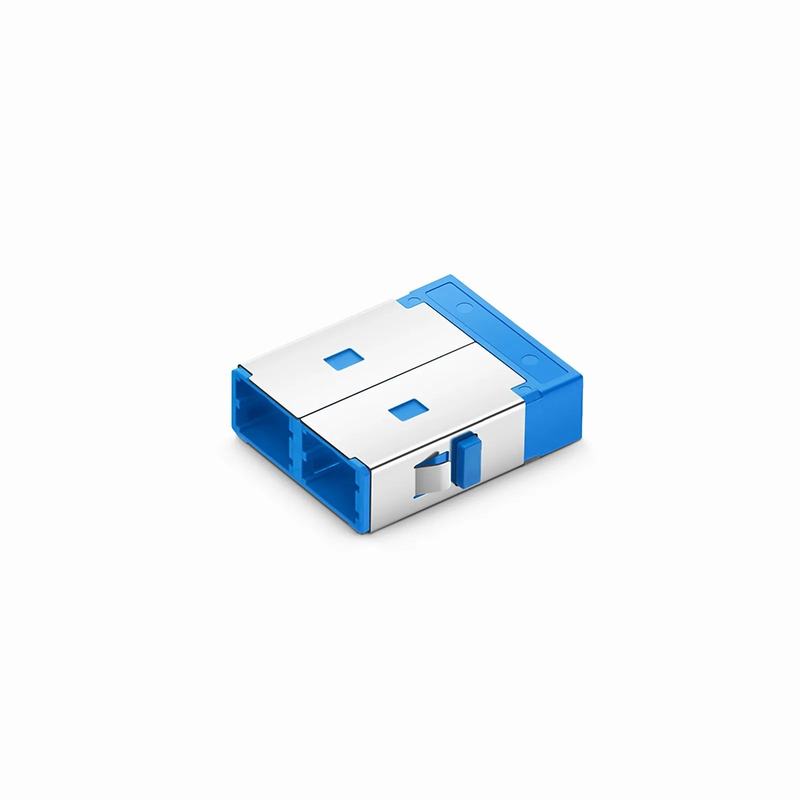 FyberOptix SN/UPC to SN/UPC 4-Port OS2 Single Mode Plastic Fiber Optic Adapter/Coupler Without Flange