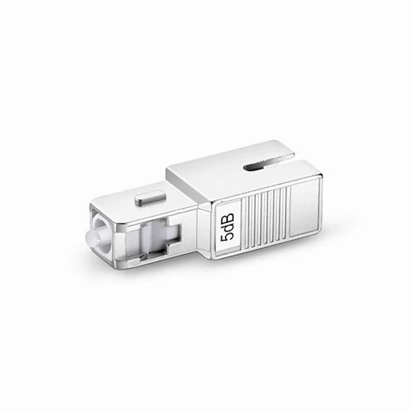 FyberOptix SC/UPC Singlemode Fixed Fiber Optic Attenuator, Male-Female, 5dB (10pcs/Pack)