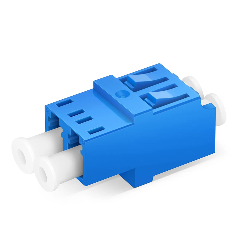FyberOptix LC/UPC to LC/UPC Duplex OS2 Single Mode Fiber Optic Adapter/Coupler without Flange, 10Pcs/Pack
