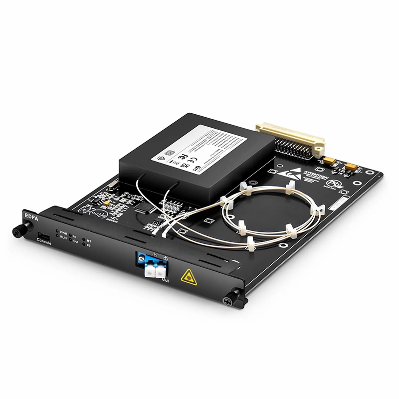 FyberOptix FMT26PA-EDFA, 26dB Gain C-band DWDM EDFA Pre-Amplifier for FMT Managed Chassis, 16dBm Output