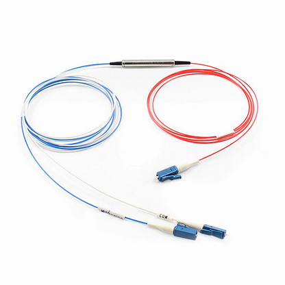 FyberOptix FSBR-1x2, Customized 1 x 2 Single Fiber DWDM Splitter Red/Blue C-band Filter