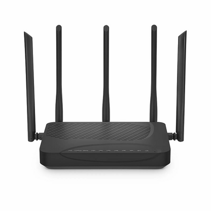 FyberOptix ONU1910-4GV-W, XPON (GPON + EPON) HGU ONU, 1 x PON, 4 x GE, 1 x POTS, 1 x USB, and 5 x External Dual Band Antennas (3000M WiFi 4/5/6)