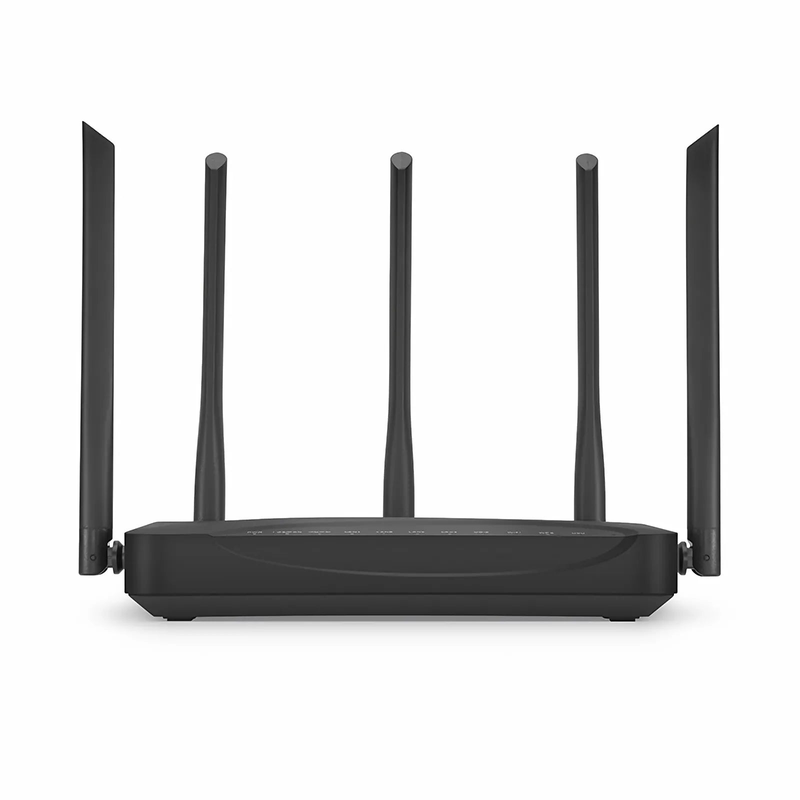 FyberOptix ONU1910-4GV-W, XPON (GPON + EPON) HGU ONU, 1 x PON, 4 x GE, 1 x POTS, 1 x USB, and 5 x External Dual Band Antennas (3000M WiFi 4/5/6)