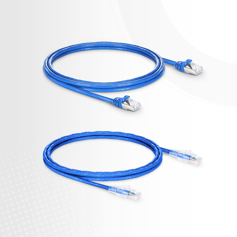 FyberOptix 6ft (1.8m) Cat6 24AWG Snagless Unshielded (U/UTP) PVC CM Ethernet Network Patch Cable, Blue, (10pcs/pack)