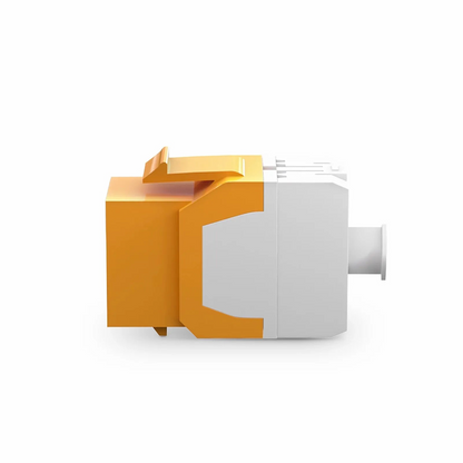 FyberOptix Cat6 RJ45 (8P8C) Unshielded Punch Down Keystone Jack Module, Orange (10 pcs/Pack)