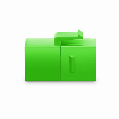 FyberOptix Cat5e Keystone RJ45 Coupler, Unshielded, Female to Female Insert Inline Coupler - Green (12pcs/Pack)