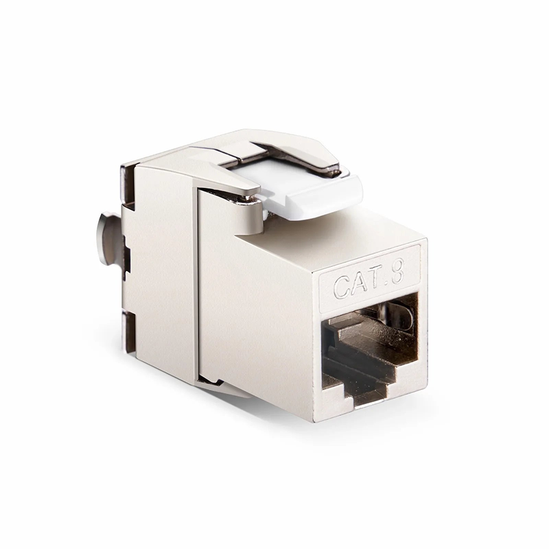FyberOptix Cat8 RJ45 (8P8C) Shielded Toolless Keystone Jack (1pc/Pack)
