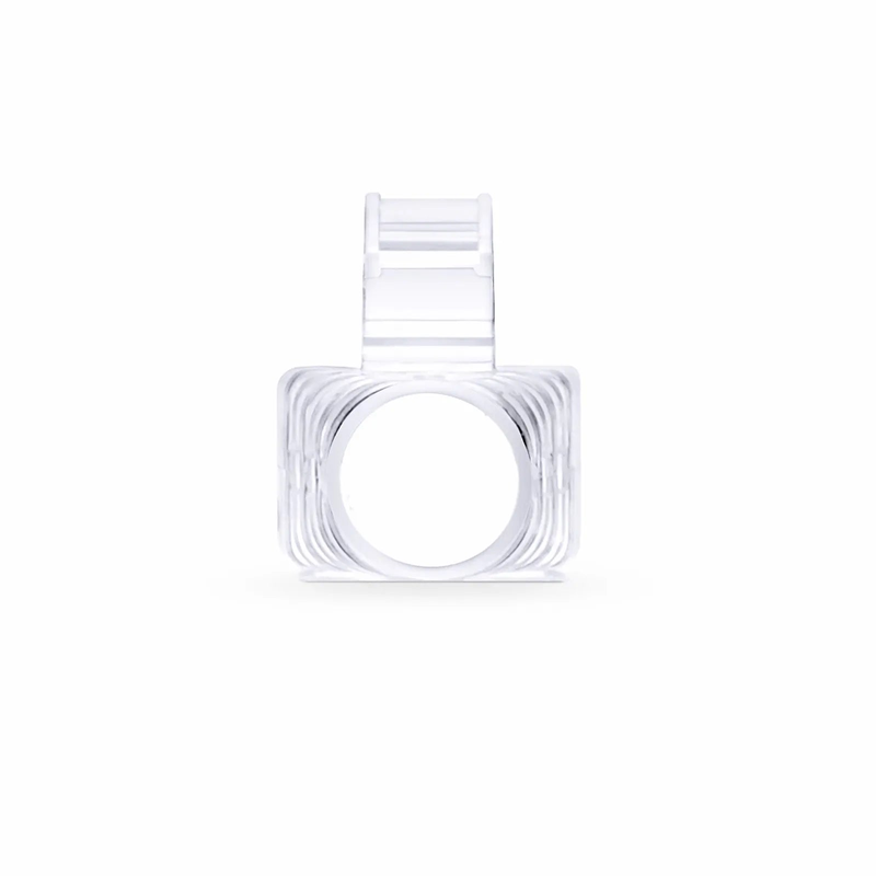 FyberOptix Cat6 RJ45 Strain Relief Boots, 6.0-6.5mm OD for Cat6 UTP 23~24AWG, F/UTP 26AWG Ethernet Network Cable, Transparent, 50PCS/Pack