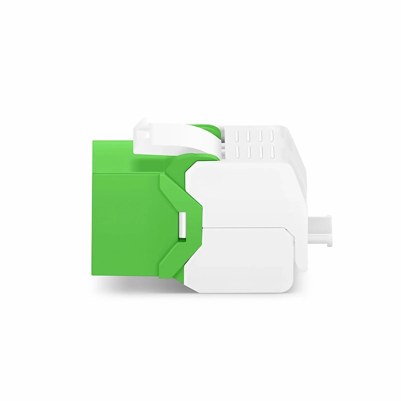 FyberOptix Cat6 RJ45 (8P8C) Unshielded Toolless Keystone Jack Module, Green (10 pcs/Pack)