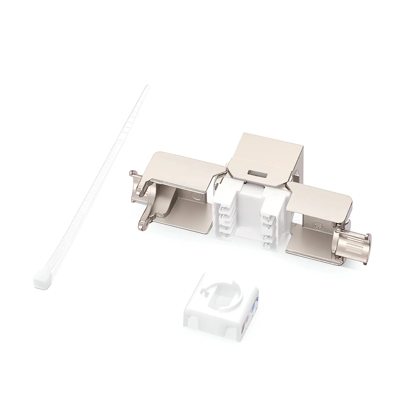 FyberOptix Mini Cat6a RJ45 (8P8C) Shielded Toolless Keystone Jack