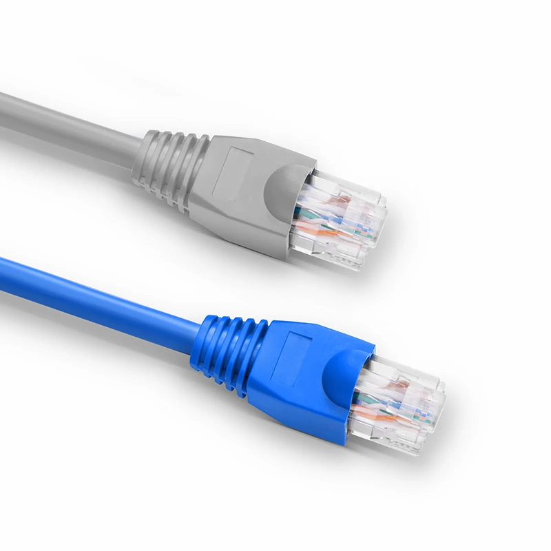 FyberOptix Cat6 RJ45 Strain Relief Boots, 6.0mm OD for Cat6 UTP 23~24AWG Ethernet Cables, Gray, 50PCS/Pack
