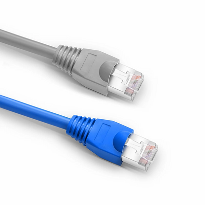 FyberOptix Cat5e RJ45 Strain Relief Boots, 6.5mm OD for Cat5e F/UTP 24AWG Ethernet Network Cable, Gray, 50PCS/Pack