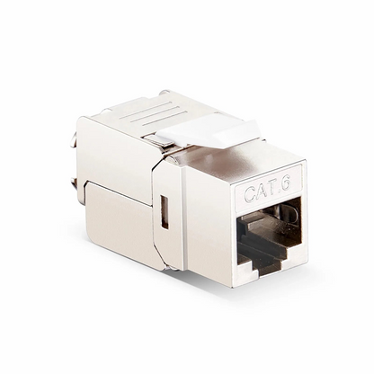 FyberOptix Mini Cat6 RJ45 (8P8C) Shielded Toolless Keystone Jack (12pcs/Pack)