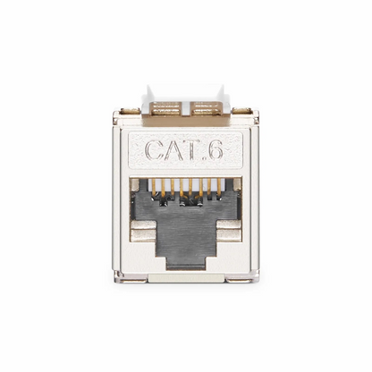 FyberOptix Mini Cat6 RJ45 (8P8C) Shielded Toolless Keystone Jack