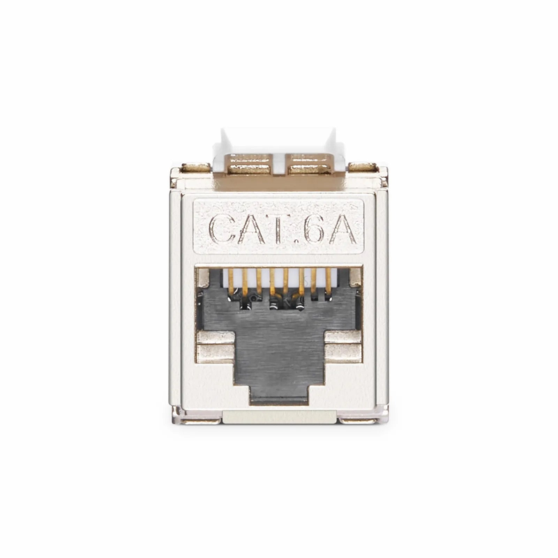 FyberOptix Mini Cat6a RJ45 (8P8C) Shielded Toolless Keystone Jack