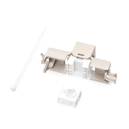 FyberOptix Mini Cat6a RJ45 (8P8C) Shielded Toolless Keystone Jack