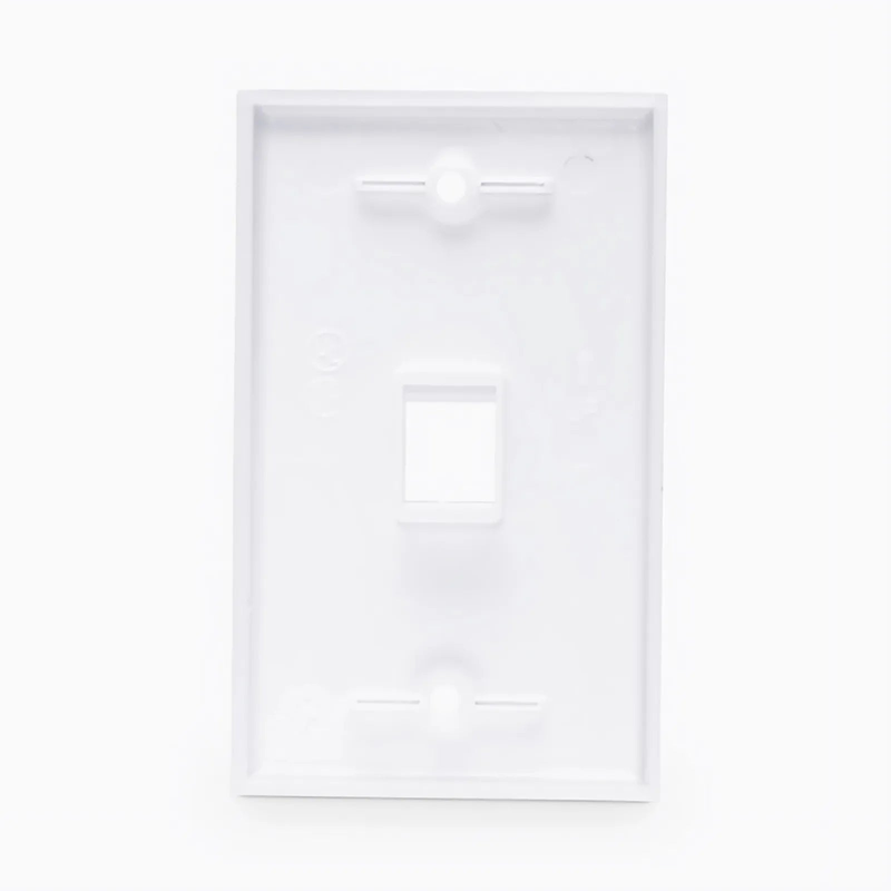 FyberOptix One Port Keystone Single Gang Wall Plate