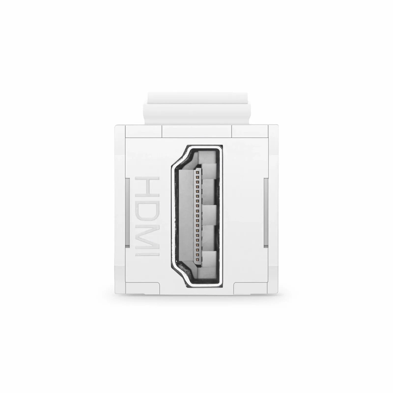 FyberOptix HDMI Feedthrough SyncEase Connector, White Housing