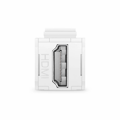 FyberOptix HDMI Feedthrough SyncEase Connector, White Housing