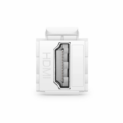 FyberOptix HDMI Feedthrough SyncEase Connector, White Housing