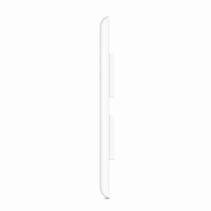 FyberOptix Single Gang Keystone Faceplate, Computer and Telephone Identification Icons, 2 Ports, White, 4.49'' x 2.76''