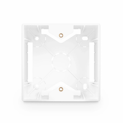 FyberOptix French-style Single Gang Back Box, White, 3.38" x 3.38"