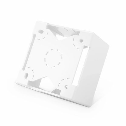 FyberOptix French-style Single Gang Back Box, White, 3.38" x 3.38"