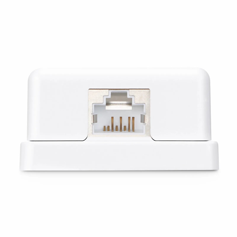 FyberOptix Cat6a RJ45 Shielded Surface Mount Box, 1 Port, White